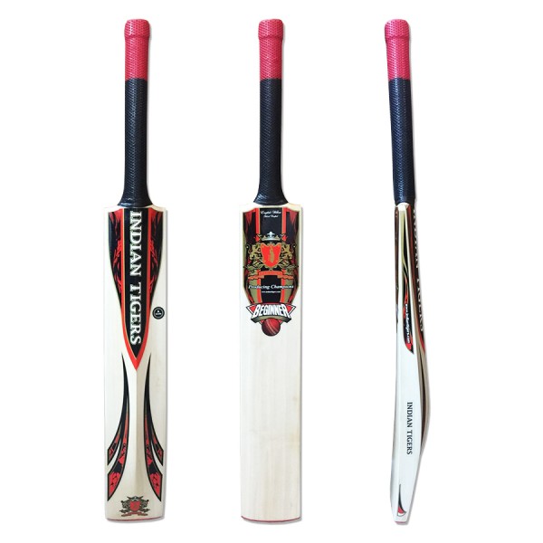 Indian Tigers Beginner English Willow Cricket Bat (SH)