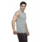 Gypsum Mens Striper Cut Sleeve Tshirt Green Color GYPMCS-00162