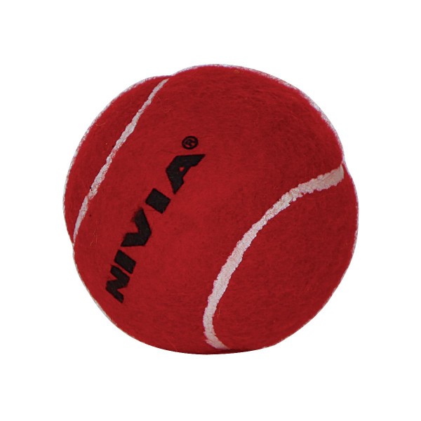 Nivia Cricket Tennis Ball Light Weight (Set of 6) Red