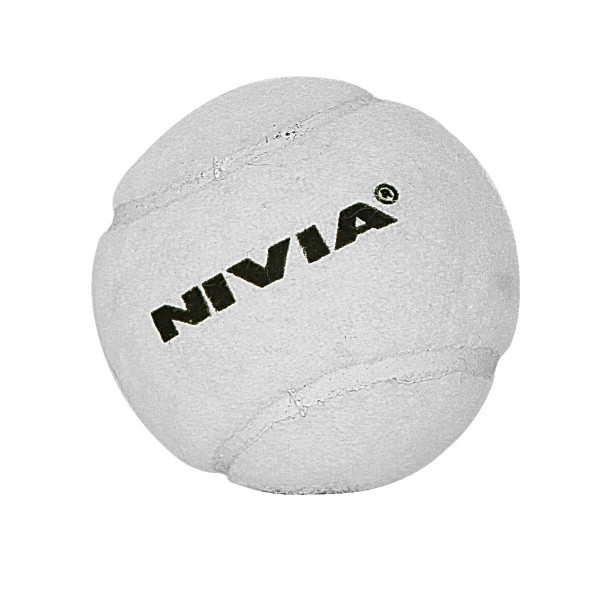 Nivia Cricket Tennis Ball Light Weight (Set of 6) White