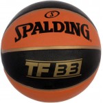 Spalding TF 33 Basketball With Gold Embossing (7, Gold / Orange / Black)