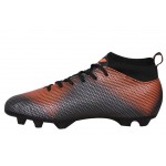 Nivia Pro Carbonite with Collar Rib Football Shoes For Men 454OB (Orange, Black)