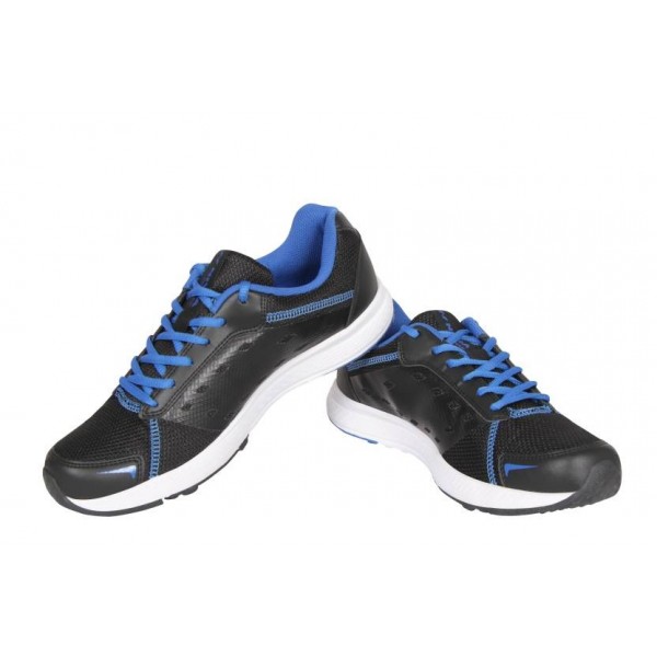 Nivia Running 04 Shoes 5558 (Black, Blue)